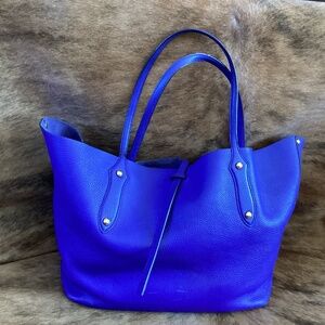 ANNABEL INGALL Large Isabella Pebbled Leather Tote Handbag